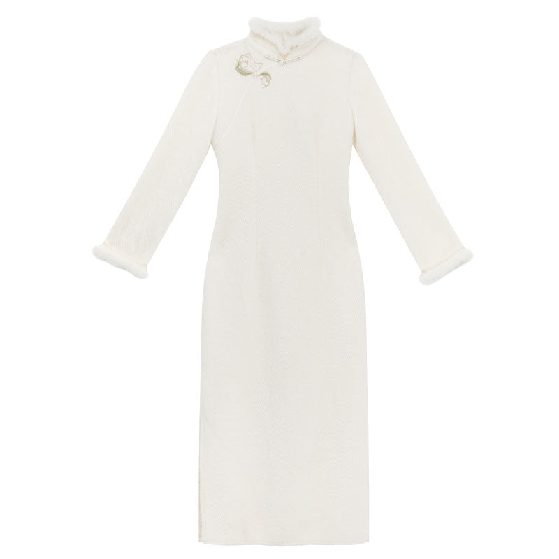 Two Tone Waist Chinese-style Dress