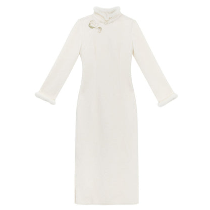 Two Tone Waist Chinese-style Dress