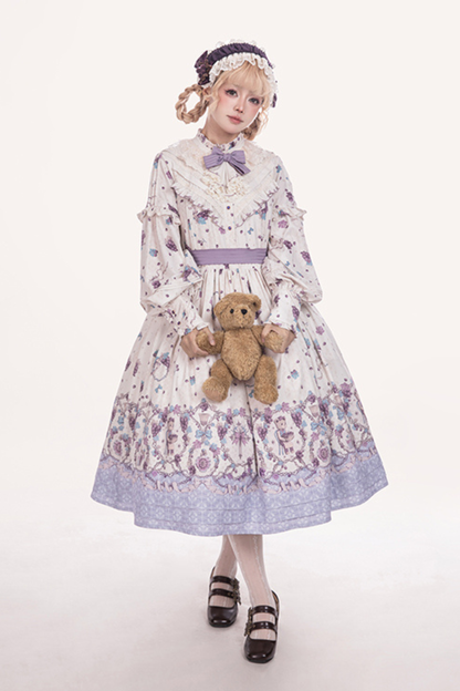 Winery Retro Bear Lolita Dress