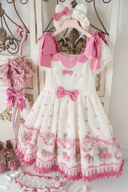 Sweet Girly Cat Jsk + Dress
