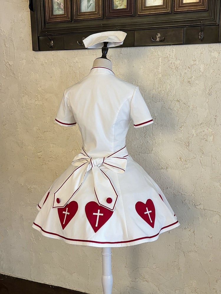 [pre-order Deadline: May 4] Heart Cross Nurse Cosplay Lolita Dress