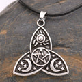 Triple Moon Goddess Protection Necklace