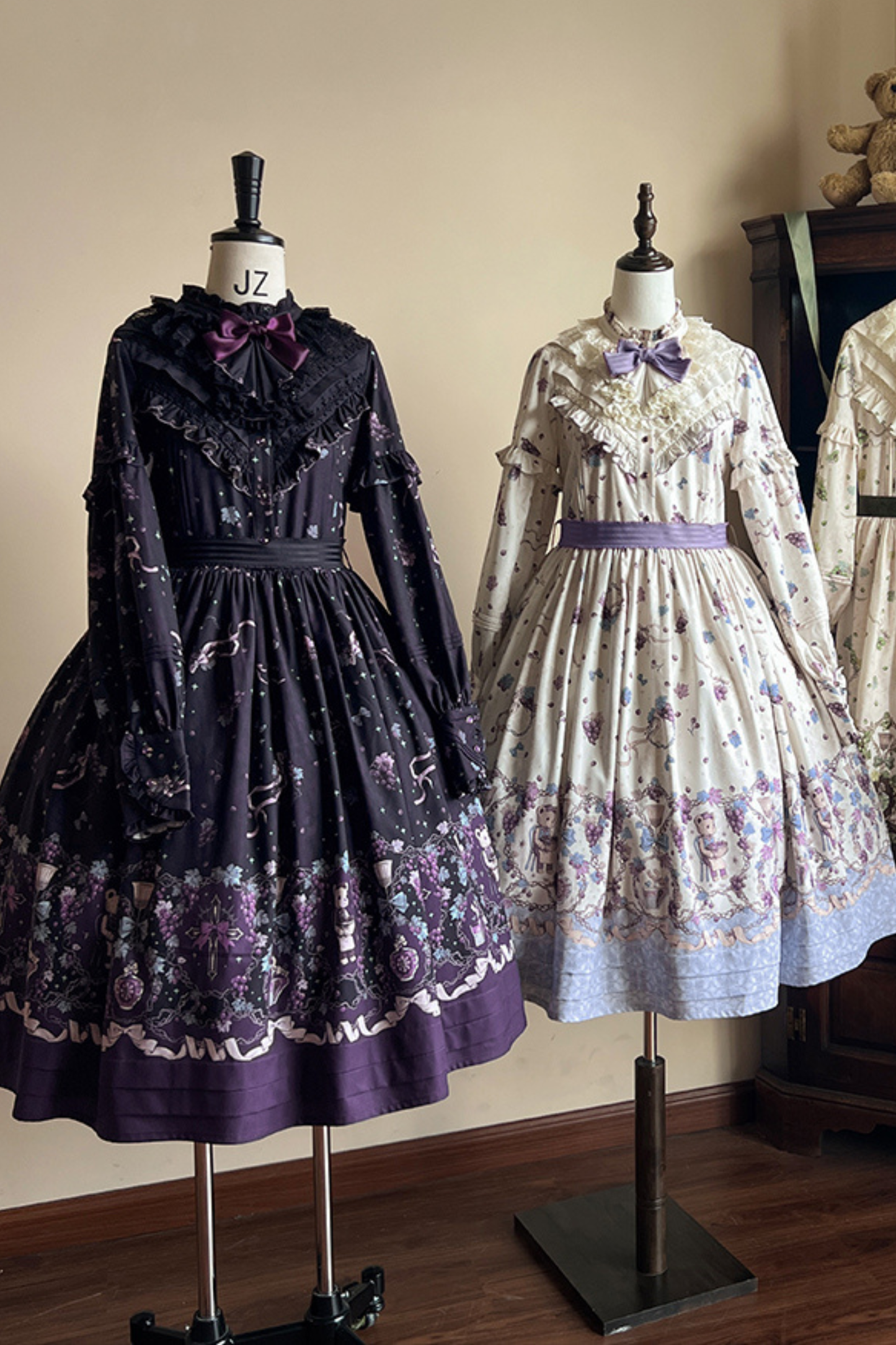 Winery Retro Bear Lolita Dress