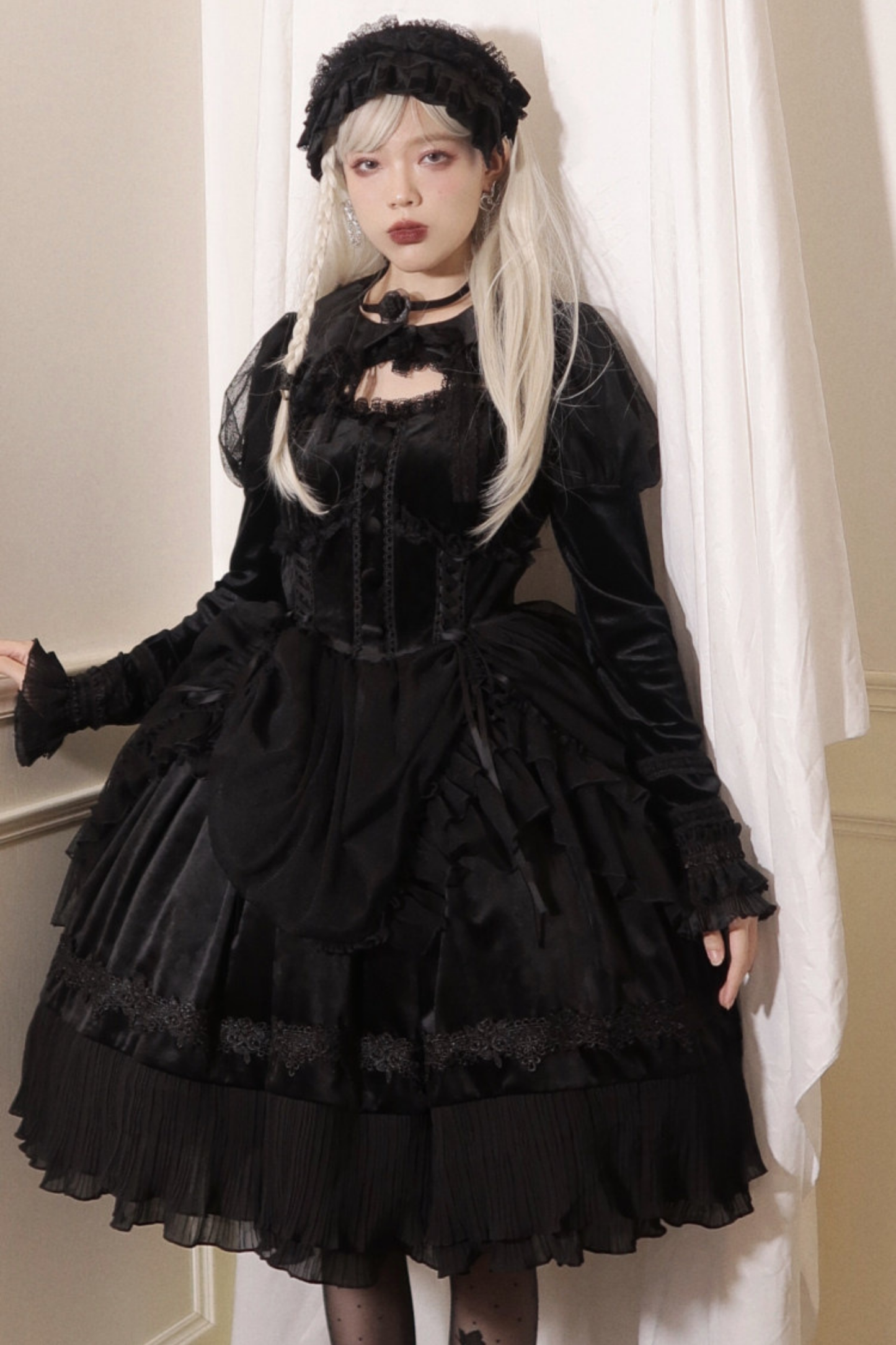Gothic Doll Lolita Dress + Short Jacket