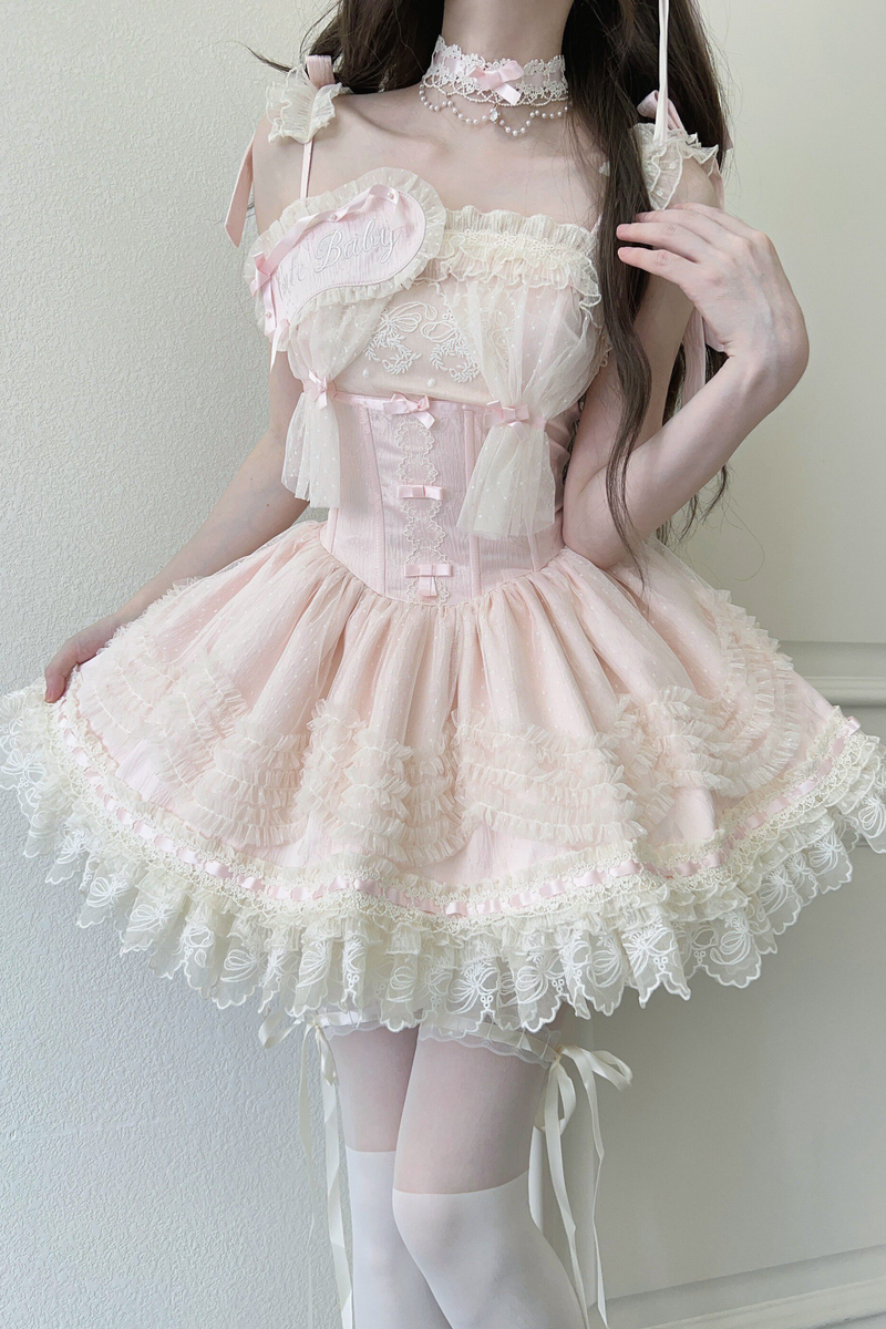 Sweet Jenny Lolita Jumper Skirt + Necklace + Hat + Headband