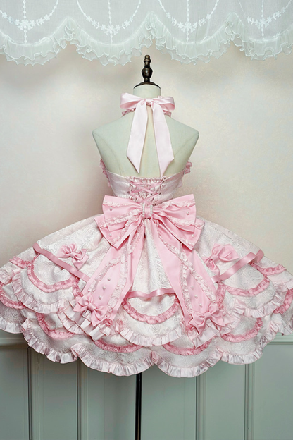 [pre-order Deadline: April 3] Sweet Ruffled Lolita Princess Ribbon Dress