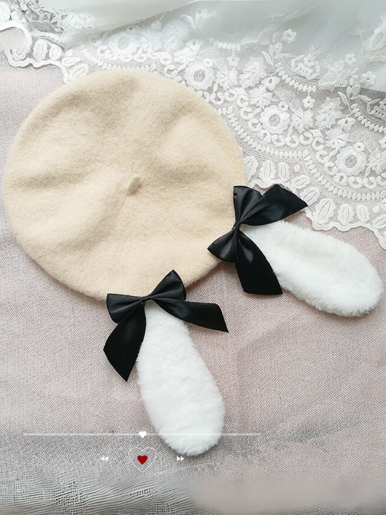 Rabbit Ears Bow Beret
