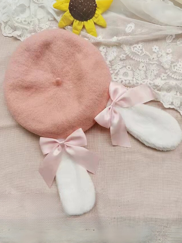 Rabbit Ears Bow Beret