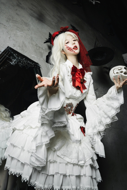 Moon River Gothic Skirt + Cape + Top + Bow