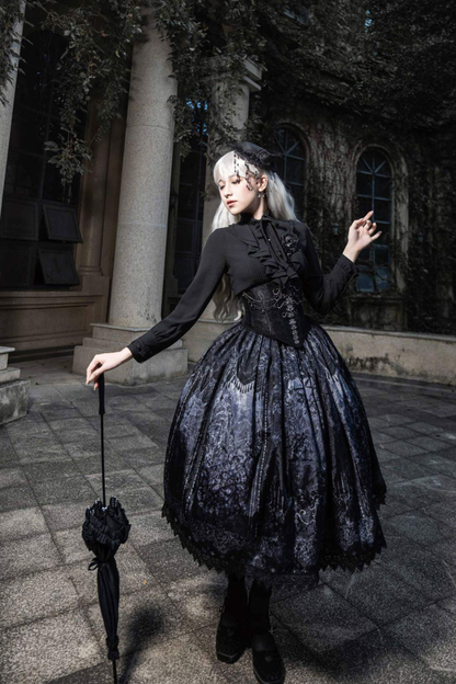 Gothic Lolita Jumper Skirt + Jacket + Skirt + Shirt + Corset + Accessories