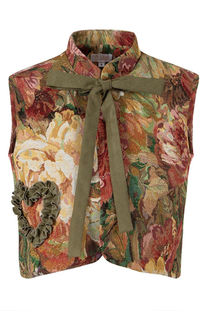 Golden Years Oil Painting Vest + Jacket + Skirt