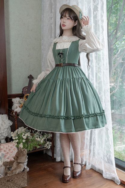 Sketch Wild Rose Lolita Jumper Skirt