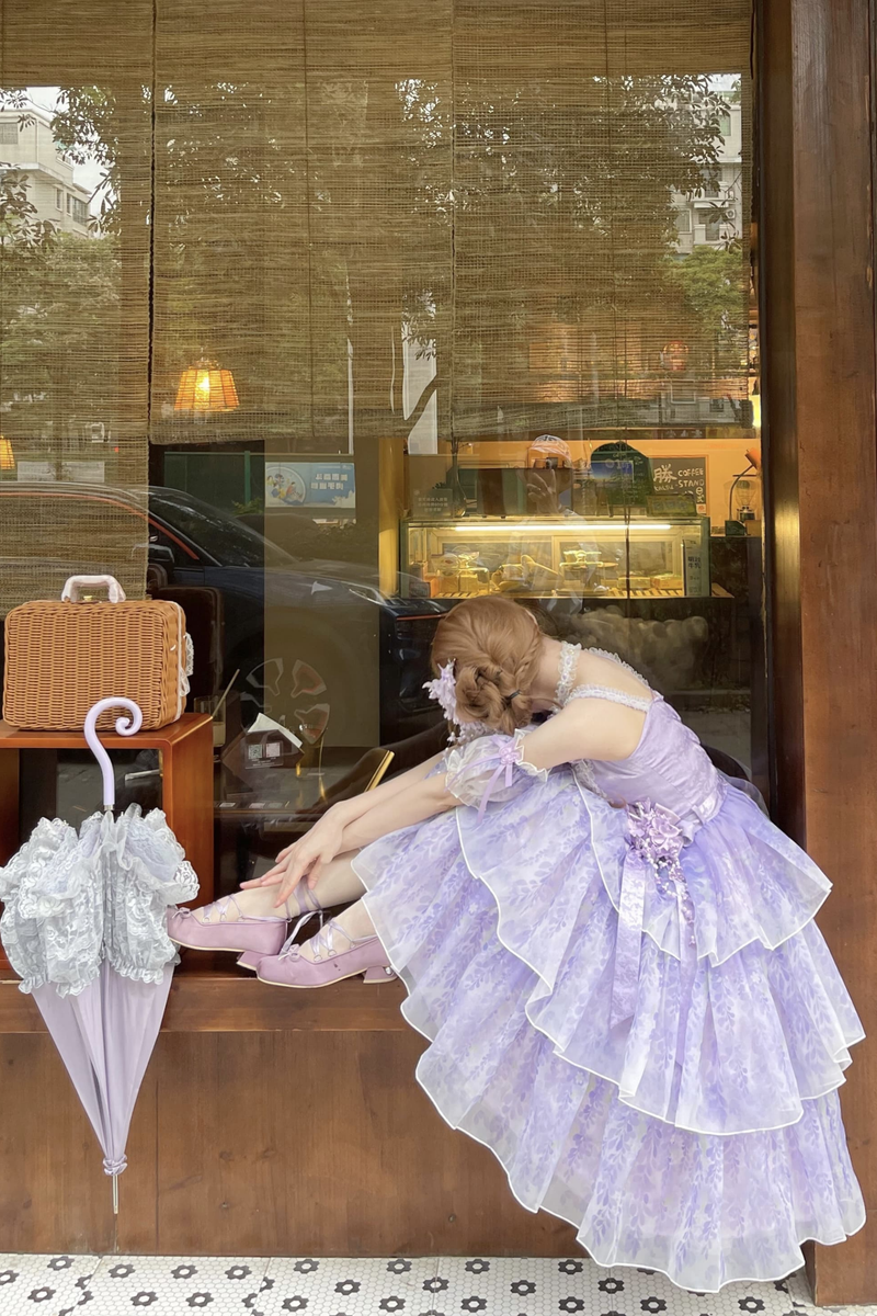 [pre-order] Ballet Style Dress + Hat + Headband + Ribbon Tail