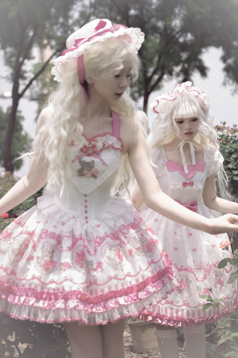 Sweet Girly Cat Jsk + Dress