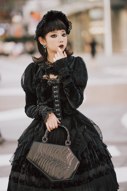 Gothic Doll Lolita Dress + Short Jacket