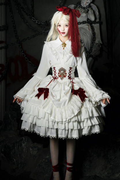 Moon River Gothic Skirt + Cape + Top + Bow