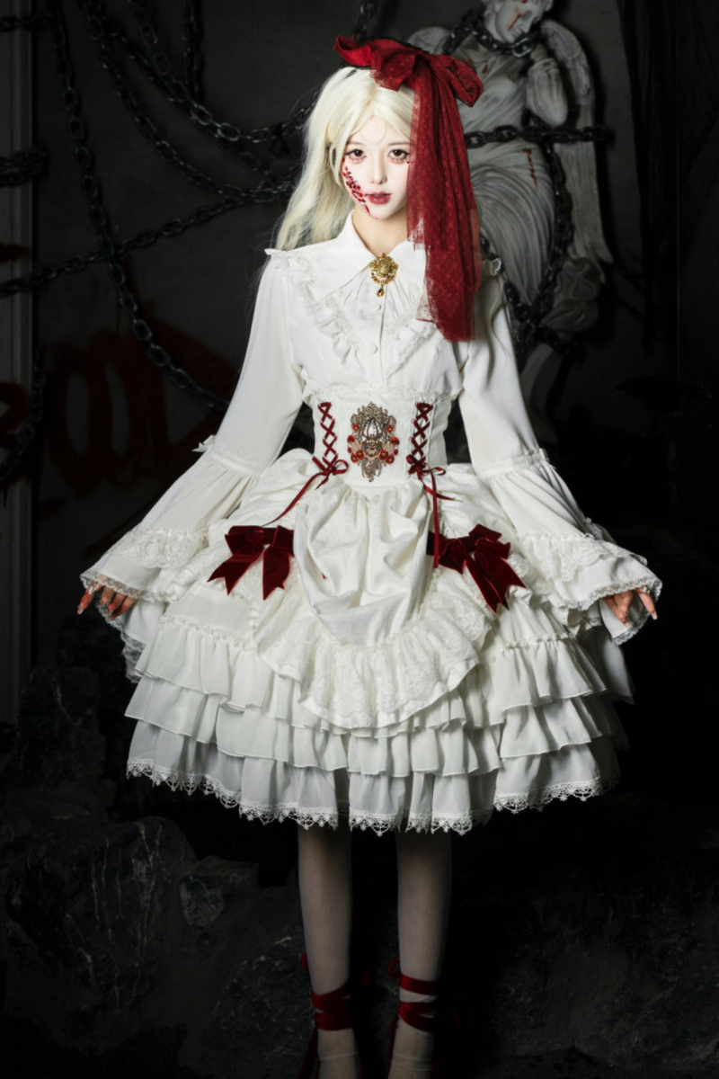 Moon River Gothic Skirt + Cape + Top + Bow