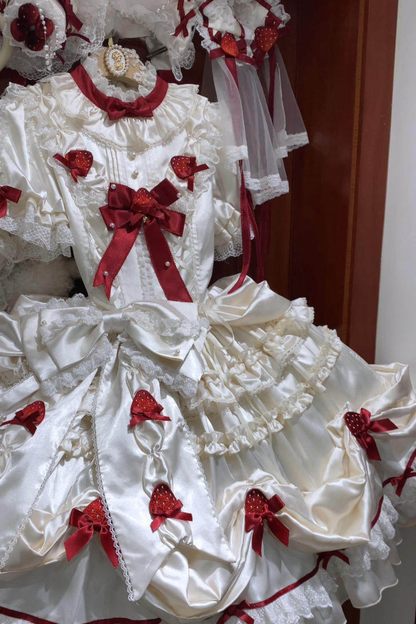 [pre-order Deadline: March 29] Cream Strawberry Lolita Dress
