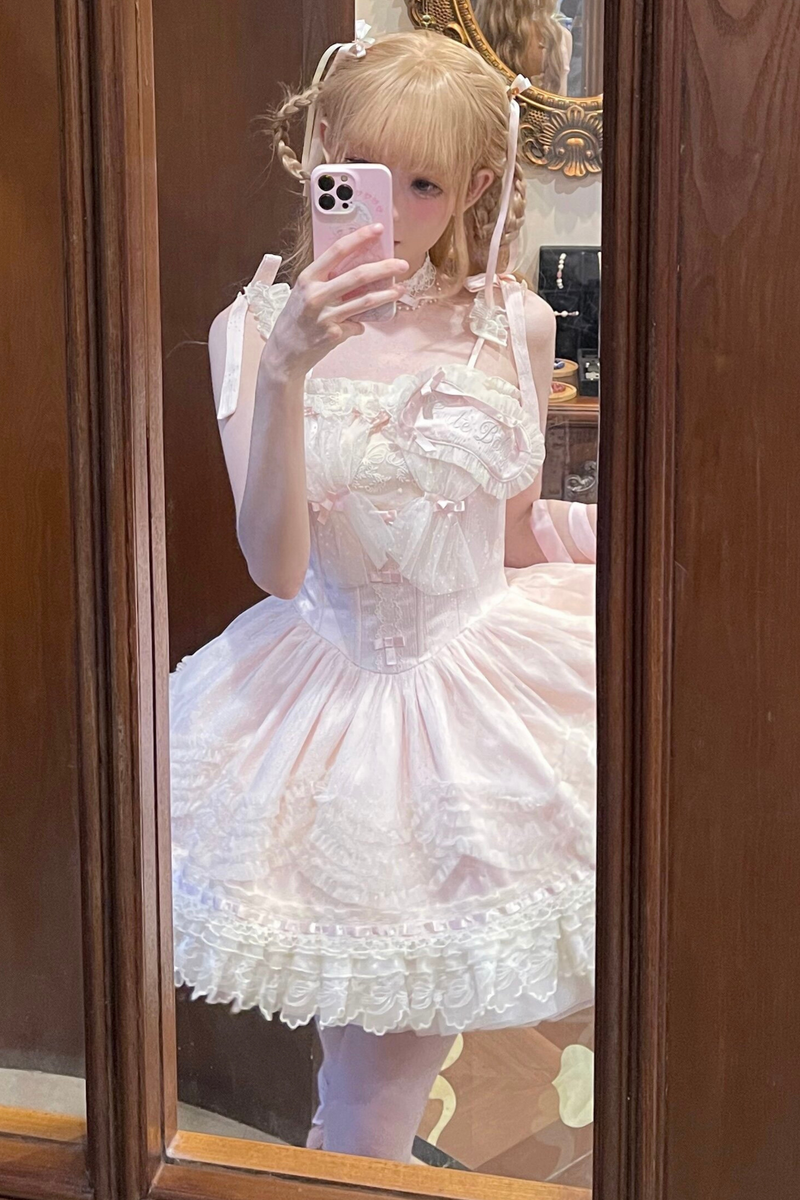 Sweet Jenny Lolita Jumper Skirt + Necklace + Hat + Headband