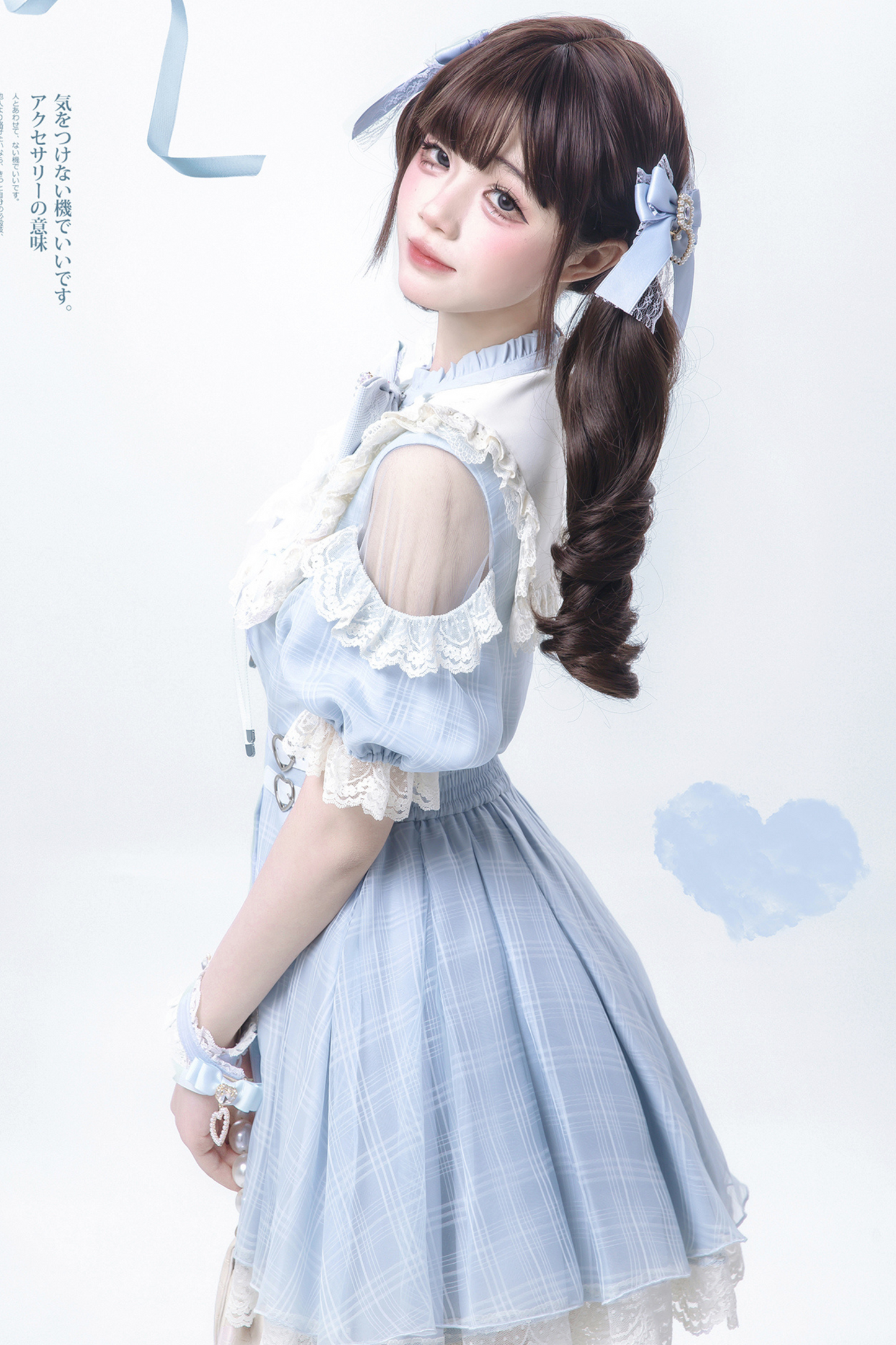 [pre-order] Sweet Girly Aqua Dress