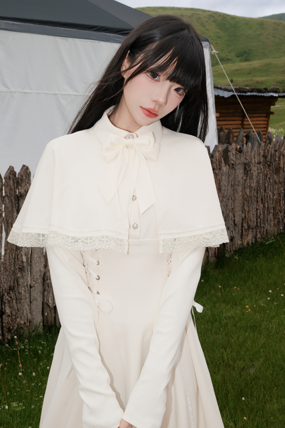 French Cape Retro Dress