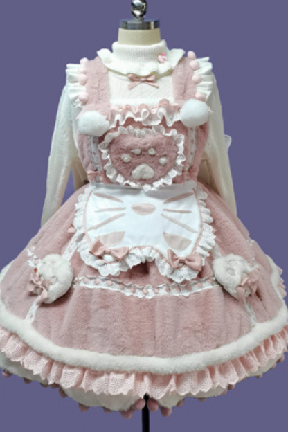 Sweet Girly Cat Lolita Set