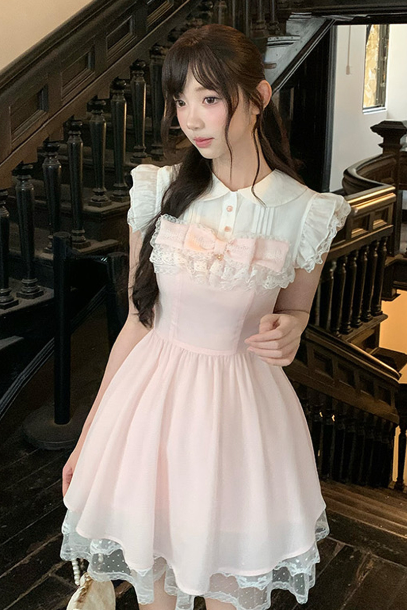 Sweet Girly Lace Princess Dress