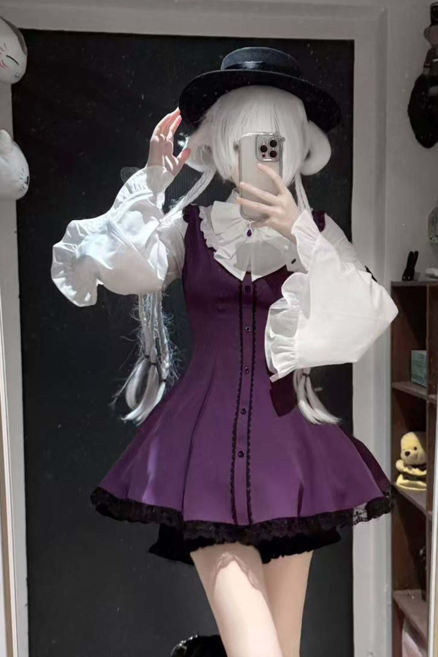 Lace Bell Sleeve Dress + Pants