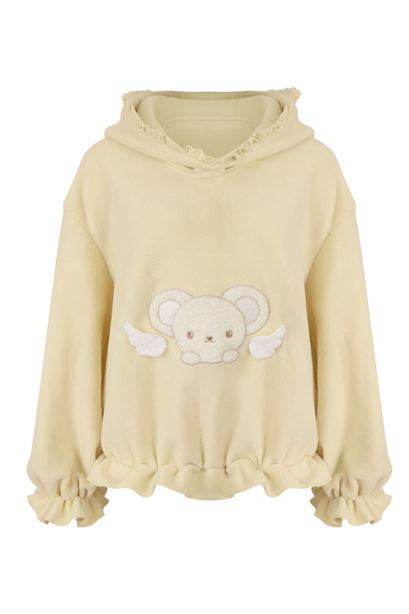 Cream Bear Yellow Top + Fluffy Pants