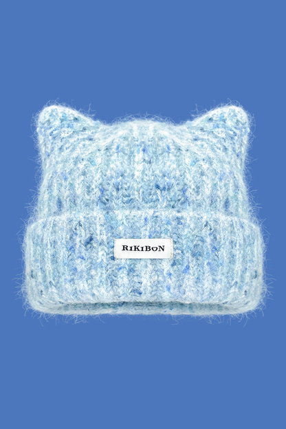 Y2k Cat Ear Knit Hat