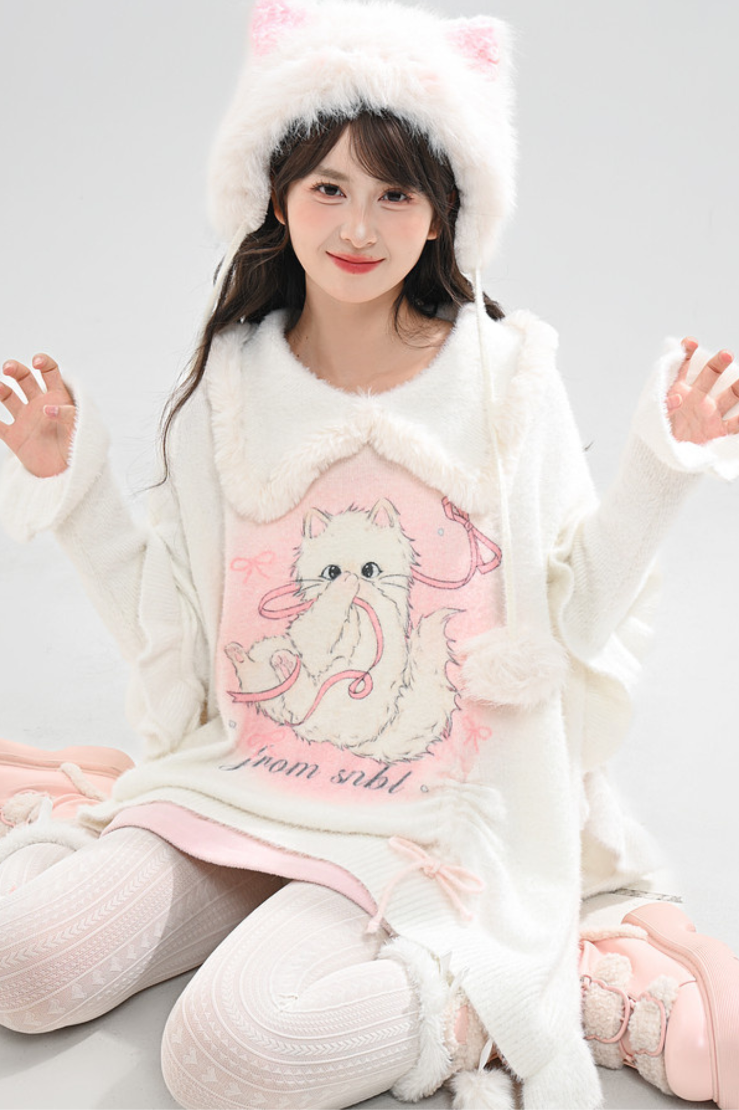 Sweet Cat Knit Sweater