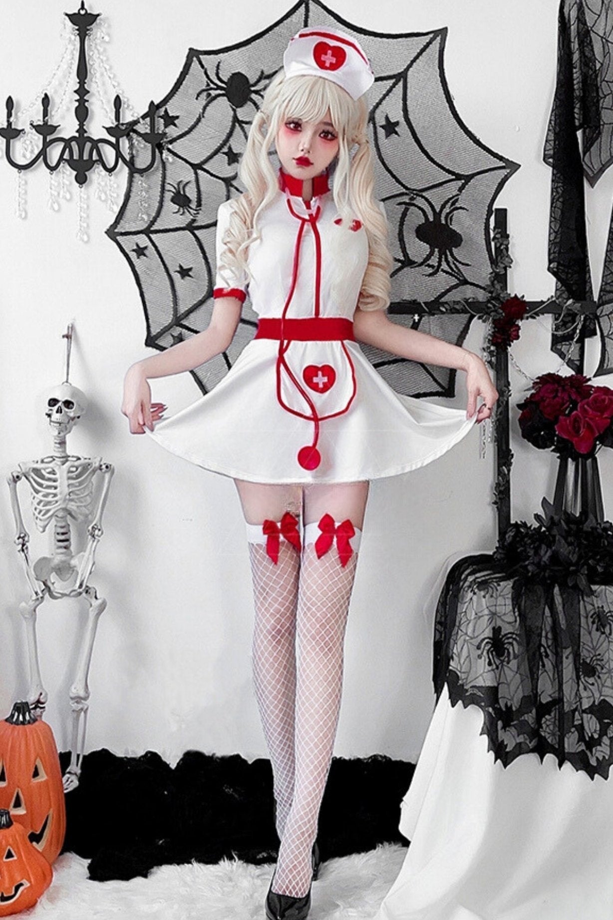 Female Atmosphere Nurse Cosplay Dress