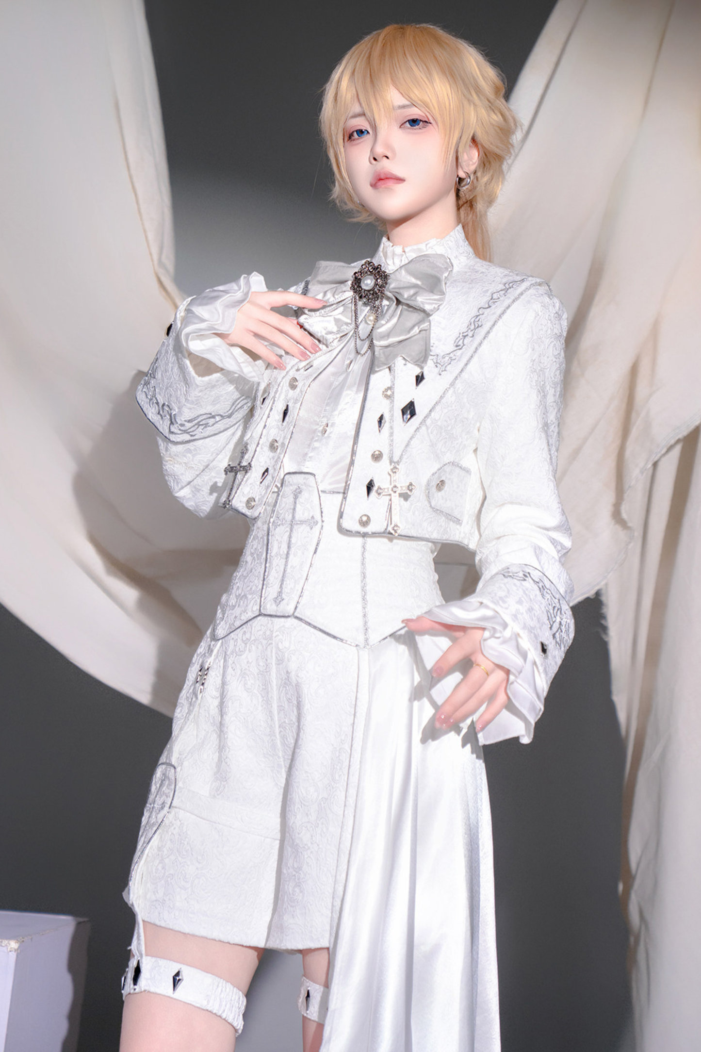 Court Prince Pure Jacket + Fake Collar + Shirt + Pants