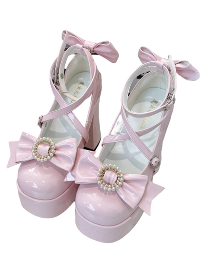 Lolita High Heel Strap Princess Shoes