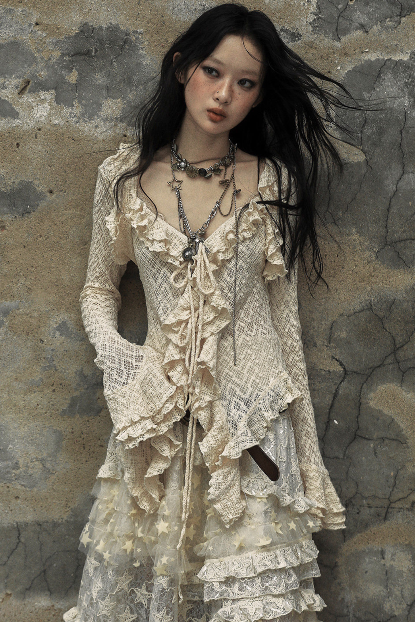 Retro Palace Lace Blouse