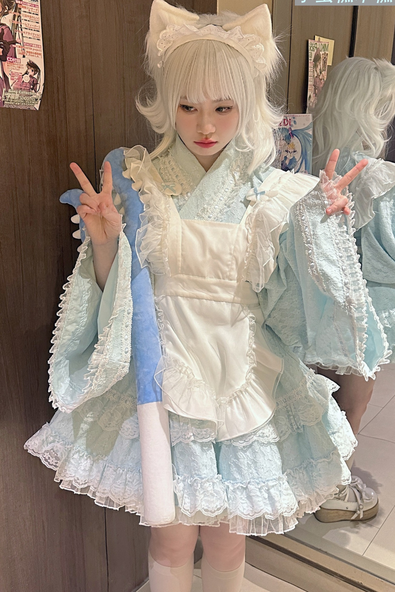 Full Lace Cotton Apron Subculture Skirt