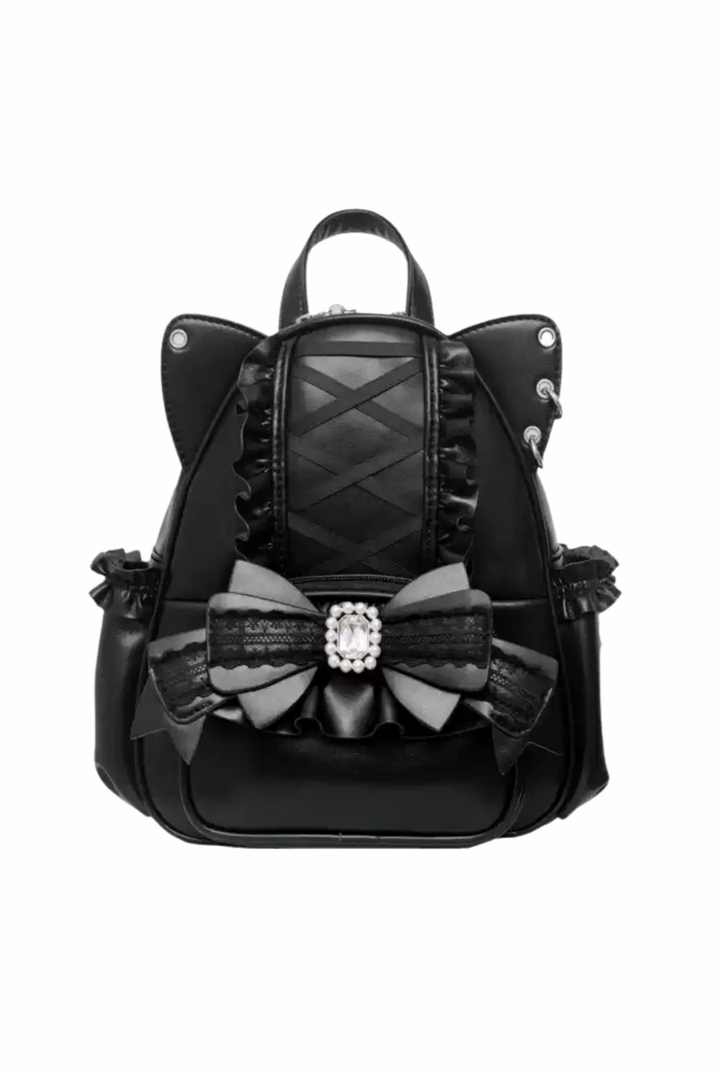 [pre-order] Cat Ear Jewel Ribbon Backpack