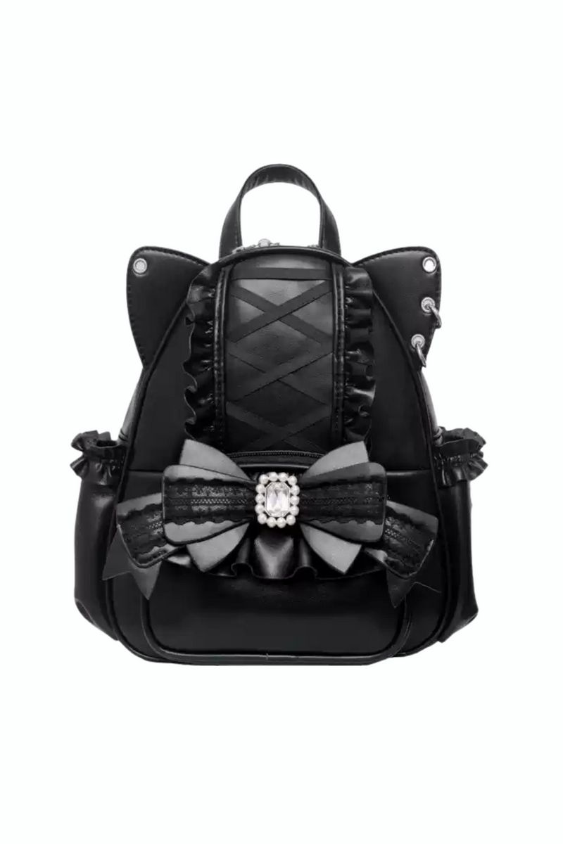 [pre-order] Cat Ear Jewel Ribbon Backpack