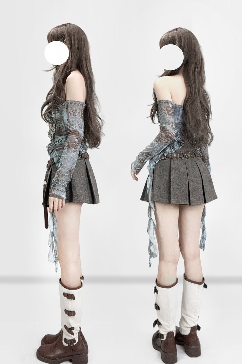 Maillard Butterfly Sheer Top