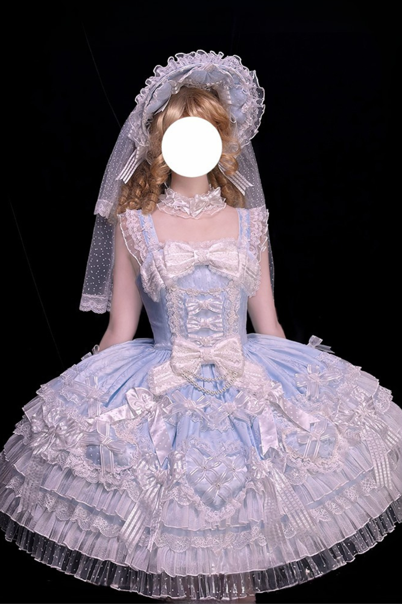 [pre-order Deadline: April 3] Pure Sweet Rose Fantasy Tiered Lolita Dress