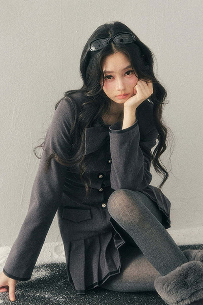French Pleated College Dress
