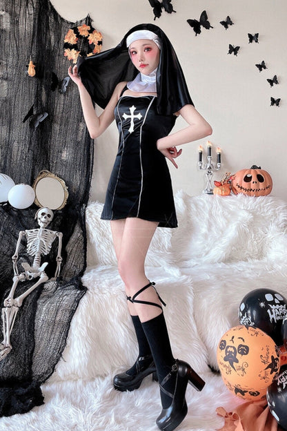 Nightclub Nun Masquerade Dress