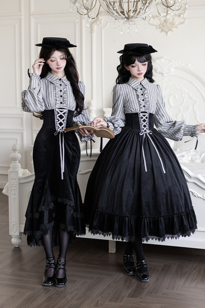 Fish Tail Dress + Flare Dress + Hat + Headband