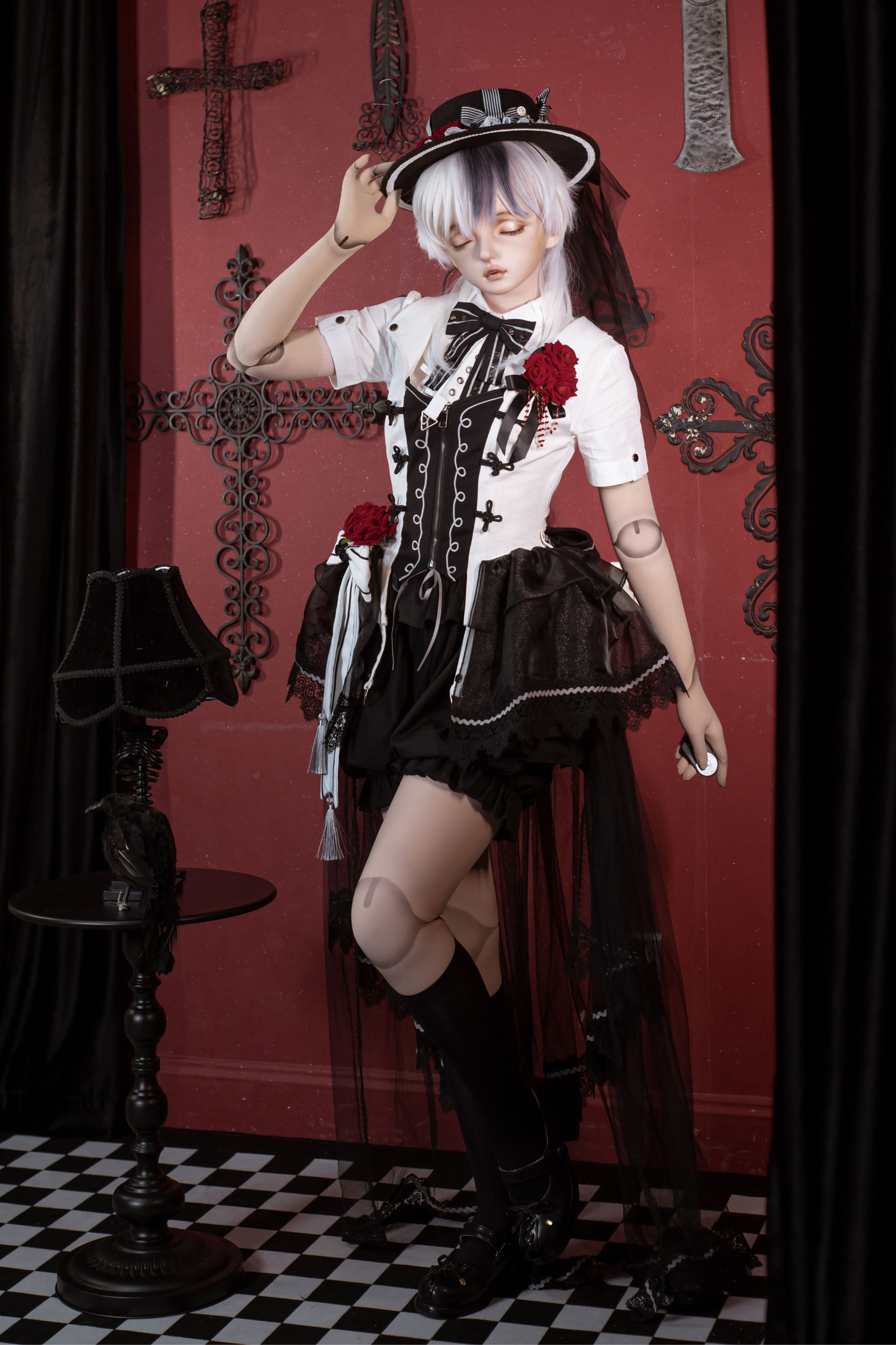 Dark Rose Gothic Princess Lolita Set + Dark Rose Gothic Prince Lolita Set