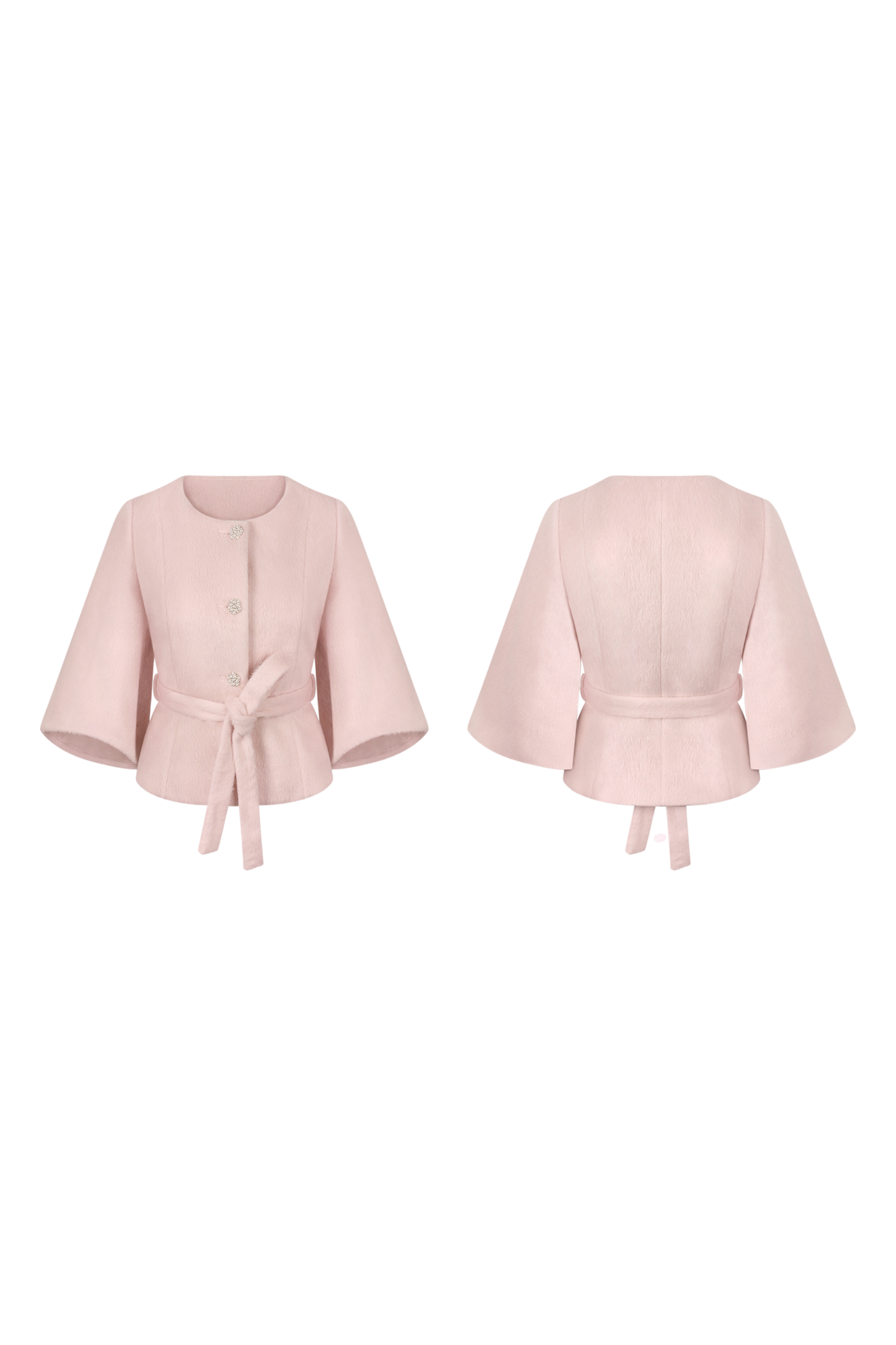 Velvet Love Song Knit Top + Wool Short Jacket + Mermaid Skirt
