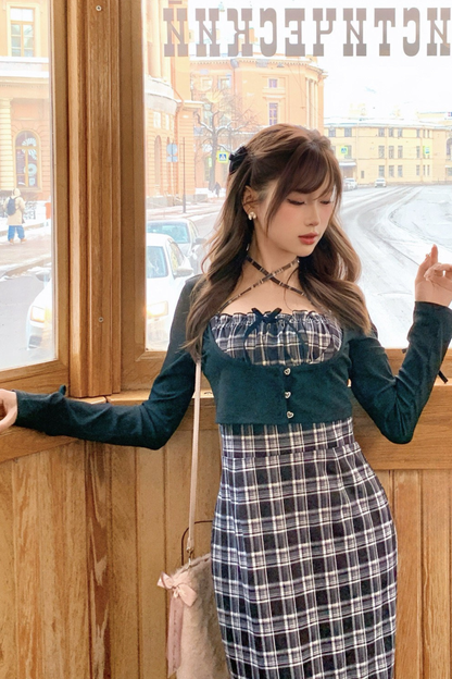 Mermaid Plaid Dress
