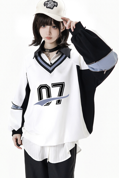 Mode Sweatshirt + Waist Skirt + Pants + Shirt