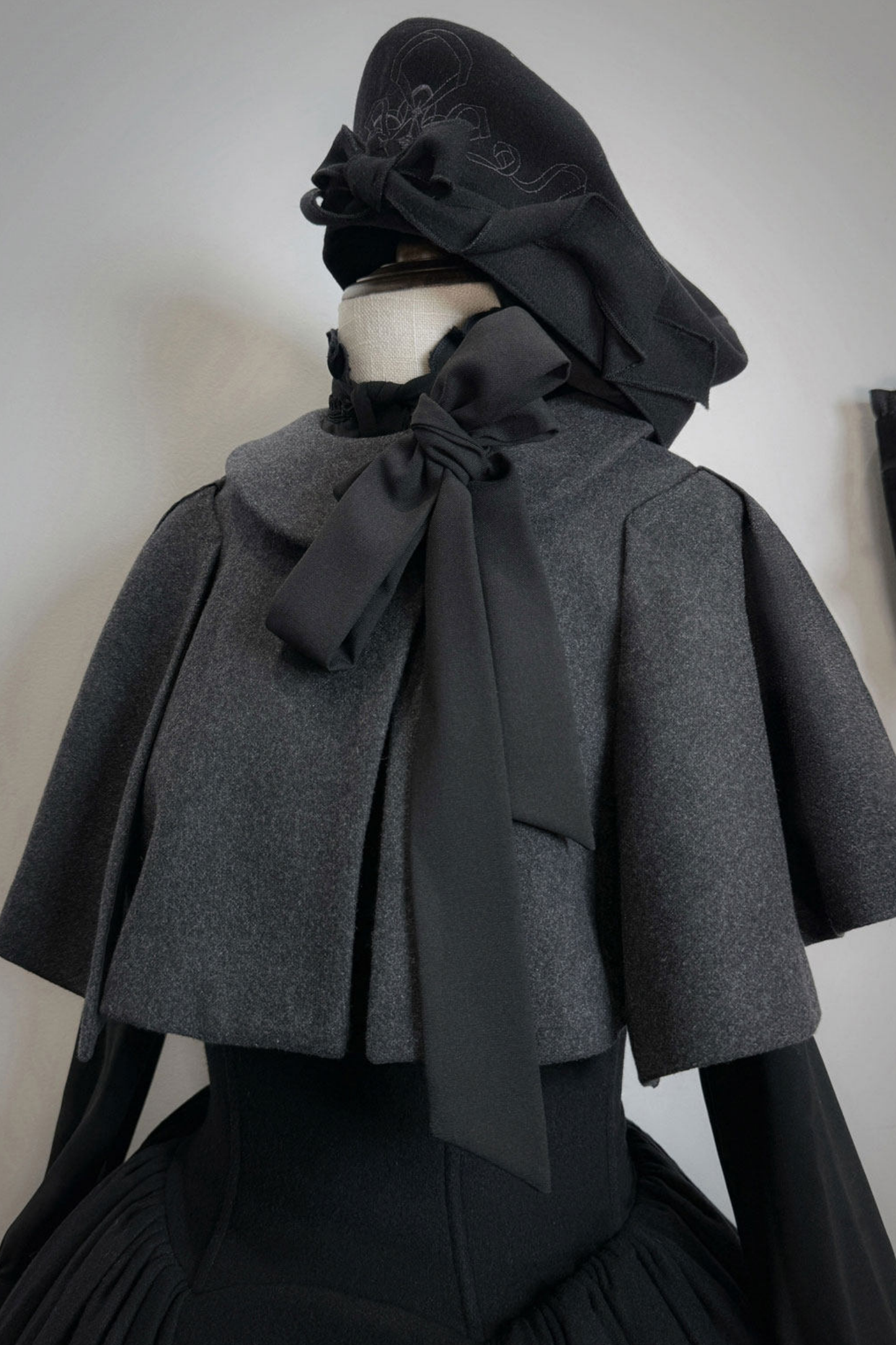 British Detective Lolita Coat + Cape + Skirt + Shirt + Bag + Brooch + Hat + Beret + Necklace