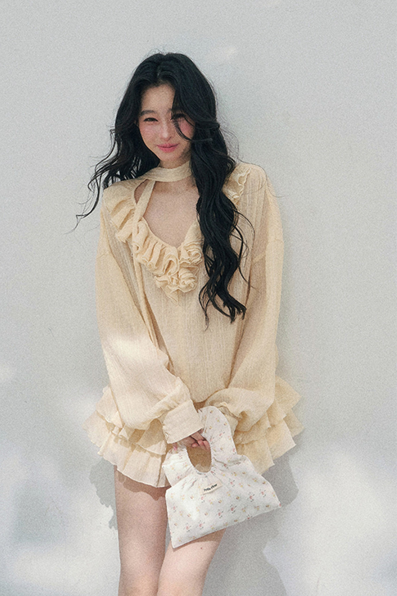 Evening Breeze Milky Dress + Inner Pants