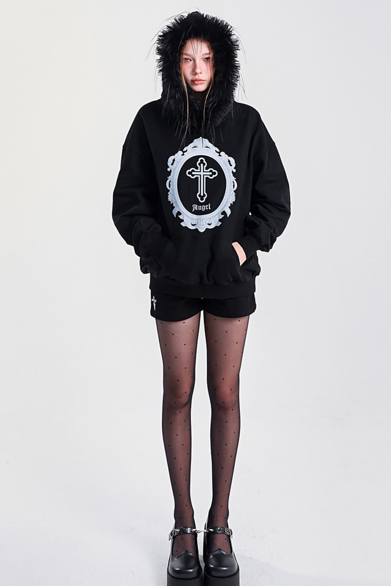 Fur Hood Loose Top
